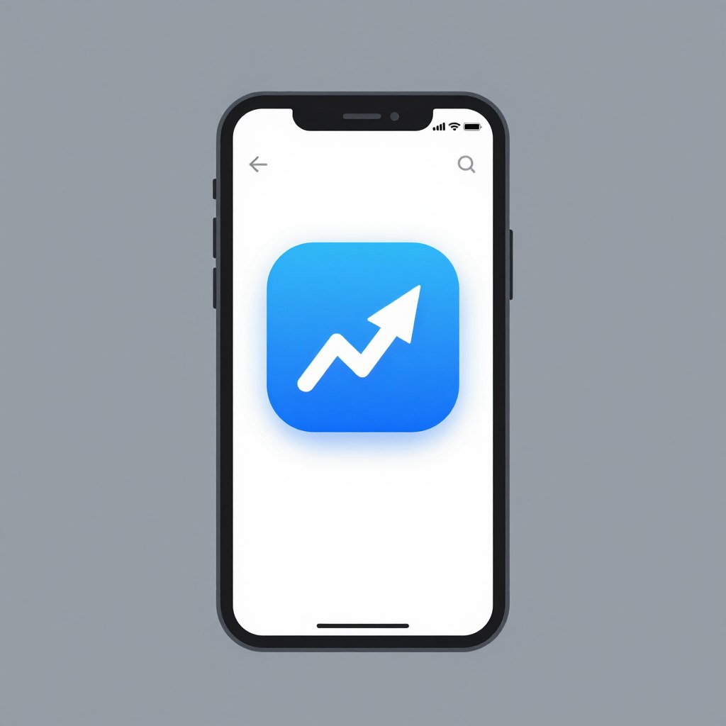 Ícone de smartphone com aplicativo