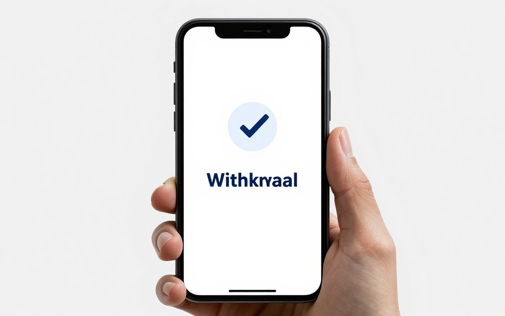 Notificação de saque aprovado em smartphone